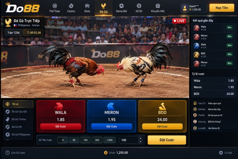 Chơi đá gà tại DO88