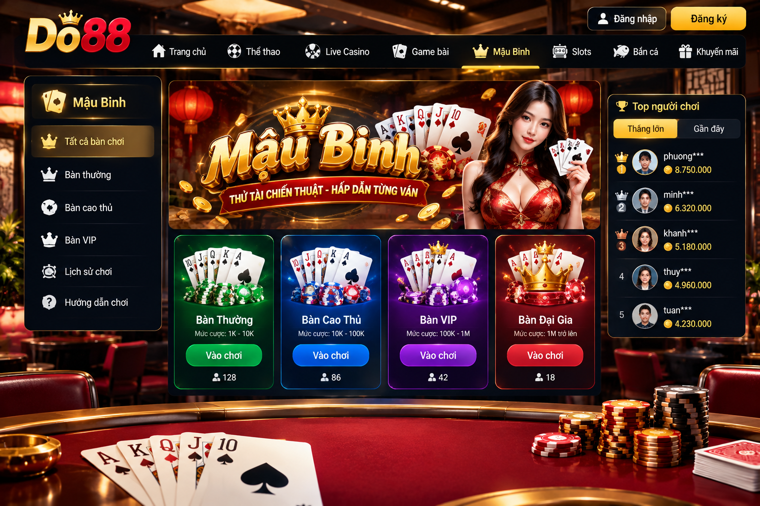 Mậu binh Do88 game bài trực tuyến dành cho người mới 